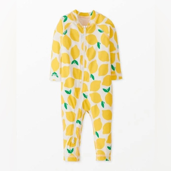 Hanna Andersson Lemon Rash Guard Swimsuit - Picture 5 of 5